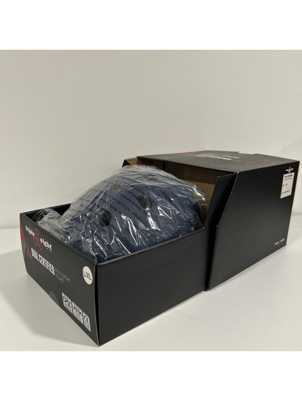 New Triple Eight Dual Certified Multi-Sport Helmet L /XL BLUE MATTE